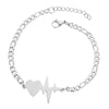 Women's Stainless Steel Butterfly Snowflake Elephant Love Couple Moon Star Bracelet With Electroplating Patterned With Animals And Zodiac