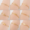 Women's Stainless Steel Butterfly Snowflake Elephant Love Couple Moon Star Bracelet With Electroplating Patterned With Animals And Zodiac