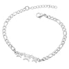 Women's Stainless Steel Butterfly Snowflake Elephant Love Couple Moon Star Bracelet With Electroplating Patterned With Animals And Zodiac