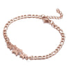 Women's Stainless Steel Butterfly Snowflake Elephant Love Couple Moon Star Bracelet With Electroplating Patterned With Animals And Zodiac