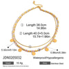 Women's Stainless Steel Colorful Rice Beads Beaded Necklace And Small Disc Bracelet French Retro Stacking Clavicle Chain Electroplated