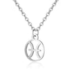 Women's Stainless Steel Constellation Pendant Necklace With Electroplated Finish Fashion Ochain Jewelry