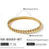 Women's Stainless Steel Diamond Pattern Bracelet With Zircon Inlay Simple Plated Fashion Jewelry Wholesale