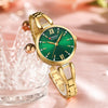 Women's Stainless Steel Diecast Quartz Watch With Round Dial And Simple Leisure Style