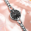 Women's Stainless Steel Diecast Quartz Watch With Round Dial And Simple Leisure Style