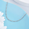 Women's Stainless Steel Double Layer Anklet With Rice Bead Magic Chain Cuban Link And Paper Clip Chain Geometric Simple Fresh Style