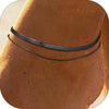 Women's Stainless Steel Double Layer Anklet With Snake Bone And Paperclip Chain Geometric Simple Casual Foot Jewelry