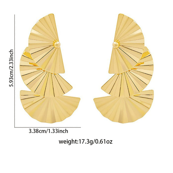 Women's Stainless Steel Electroplated Butterfly And Flower Geometric Earrings With Diamond Accent Irregular Light Luxury Style