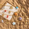 Women's Stainless Steel Electroplated Starfish And Seahorse Pendant Necklace Jewelry
