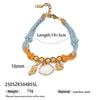 Women's Stainless Steel Electroplated Thick Rope Woven Bracelet With Pendant