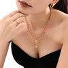 Women's Stainless Steel Elk Bell Pendant Necklace With Geometric Design And Electroplated Light Luxury Fashion Style