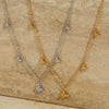 Women's Stainless Steel Fairy Butterfly Pendant Necklace With Vacuum Electroplating