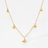 Women's Stainless Steel Fairy Butterfly Pendant Necklace With Vacuum Electroplating