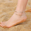 Women's Stainless Steel Figaro Chain Anklet With Zircon Letter Charms Gold Plated Inlaid Artificial Gemstones Layered Fashion Foot Jewelry