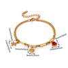 Women's Stainless Steel Fishtail Anklet With Zircon Seashell Pendant Oceaninspired Fashion Jewelry Wholesale