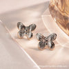 Women's Stainless Steel Flower Heart Drop Geometric Earrings Electroplated