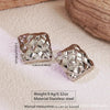 Women's Stainless Steel Flower Heart Drop Geometric Earrings Electroplated