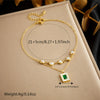 Women's Stainless Steel Flower Pendant Anklet With Retro Temperament And Fashion Style