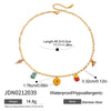 Women's Stainless Steel Food Fruit Style Clavicle Chain Pendant Necklace With Electroplating