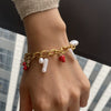 Women's Stainless Steel Fruit Geometric Electroplating Jewelry Bracelet
