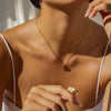 Women's Stainless Steel Fruit Pattern Necklace And Earring Set With Electroplating