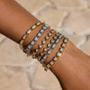 Women's Stainless Steel Geometric Bracelet With Electroplating And Zircon