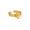 Women's Stainless Steel Geometric Butterfly Snakeshaped Opening Retro Popular Electroplated Ring