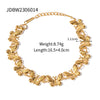 Women's Stainless Steel Geometric Butterfly Woven Chain Electroplated Bracelet Jewelry