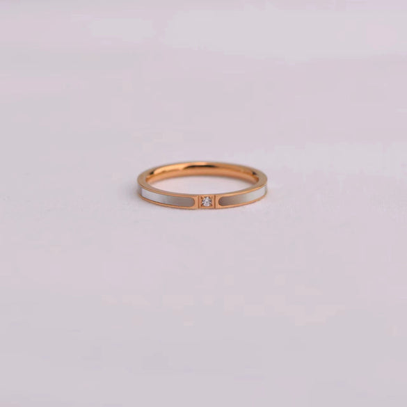 Women's Stainless Steel Geometric Cartoon Trendy Ring Jewelry