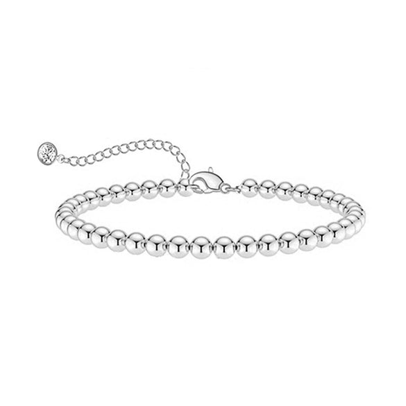 Women's Stainless Steel Geometric Chain Bracelet Set With Flat Snake Chain And Paperclip Chain Electroplated Simple Versatile Jewelry