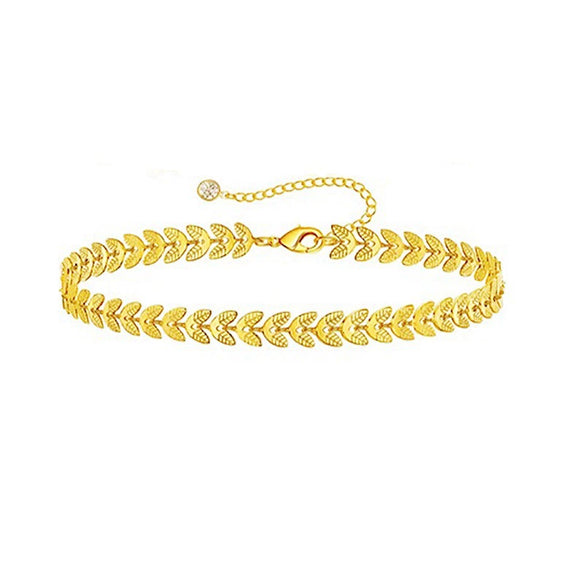 Women's Stainless Steel Geometric Chain Bracelet Set With Flat Snake Chain And Paperclip Chain Electroplated Simple Versatile Jewelry
