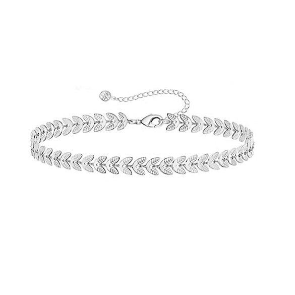 Women's Stainless Steel Geometric Chain Bracelet Set With Flat Snake Chain And Paperclip Chain Electroplated Simple Versatile Jewelry