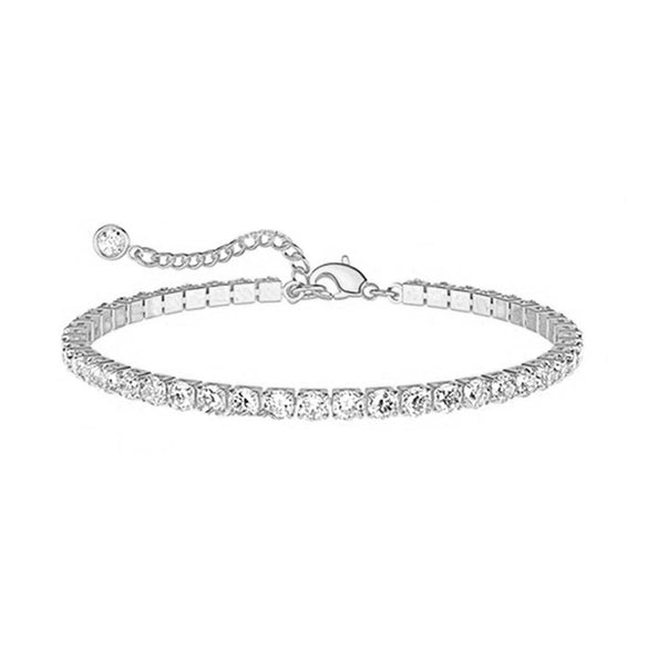 Women's Stainless Steel Geometric Chain Bracelet Set With Flat Snake Chain And Paperclip Chain Electroplated Simple Versatile Jewelry