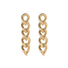 Women's Stainless Steel Geometric Chain Earrings With Electroplating