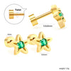 Women's Stainless Steel Geometric Christmas Earrings With Electroplated Festive Design Fashion Holiday Ear Accessories