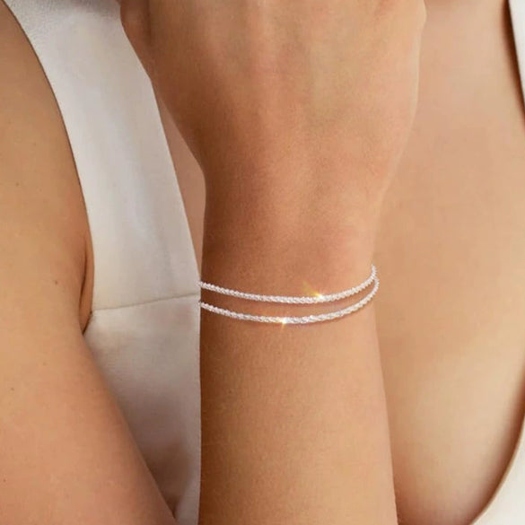 Women's Stainless Steel Geometric Cross Bracelet With Electroplated Finish Fashion Simple Friendship Gift Jewelry