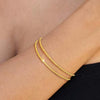 Women's Stainless Steel Geometric Cross Bracelet With Electroplated Finish Fashion Simple Friendship Gift Jewelry