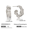 Women's Stainless Steel Geometric Cshaped Electroplated Earrings