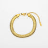 Women's Stainless Steel Geometric Cuban Chain Bracelet With Electroplating