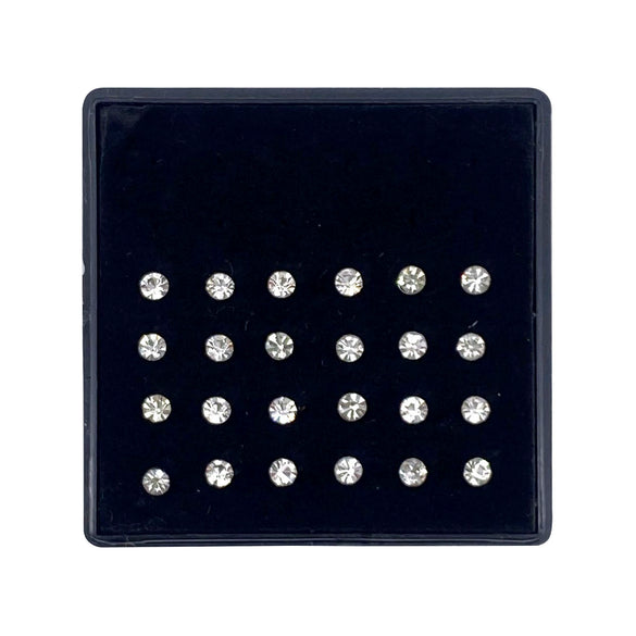 Women's Stainless Steel Geometric Diamondencrusted Nose Studs And Rings Body Piercing Jewelry