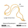 Women's Stainless Steel Geometric Double Layer Flat Snake Chain Bracelet Jewelry Electroplated