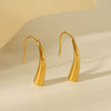 Women's Stainless Steel Geometric Drop Earrings With Electroplating