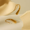 Women's Stainless Steel Geometric Drop Earrings With Electroplating