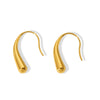 Women's Stainless Steel Geometric Drop Earrings With Electroplating