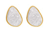 Women's 304 Stainless Steel Geometric Earrings With Colorful Enamel Finish Electroplated Fashion Jewelry