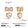 Women's Stainless Steel Geometric Earrings With Electroplating Light Luxury And Niche Design