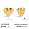 Women's Stainless Steel Geometric Earrings With Electroplating Light Luxury And Niche Design