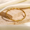 Women's Stainless Steel Geometric Electroplated Closed Bracelet