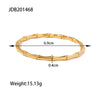 Women's Stainless Steel Geometric Electroplated Closed Bracelet