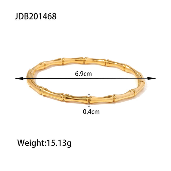 Women's Stainless Steel Geometric Electroplated Closed Bracelet